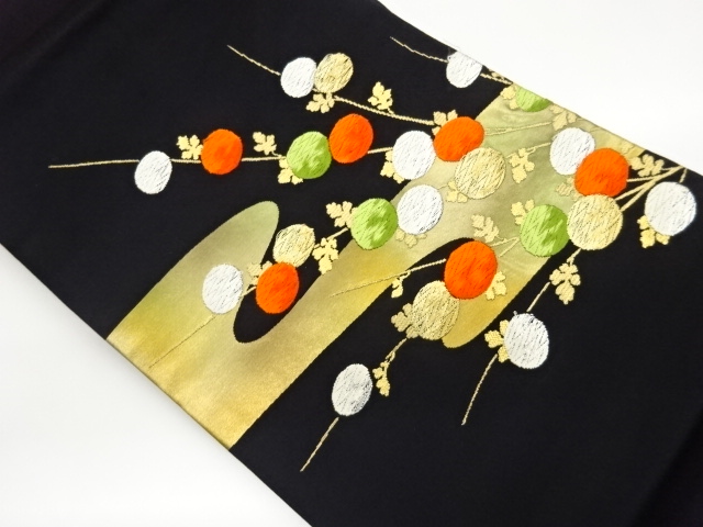 JAPANESE NAGOYA OBI / WOVEN KIKU